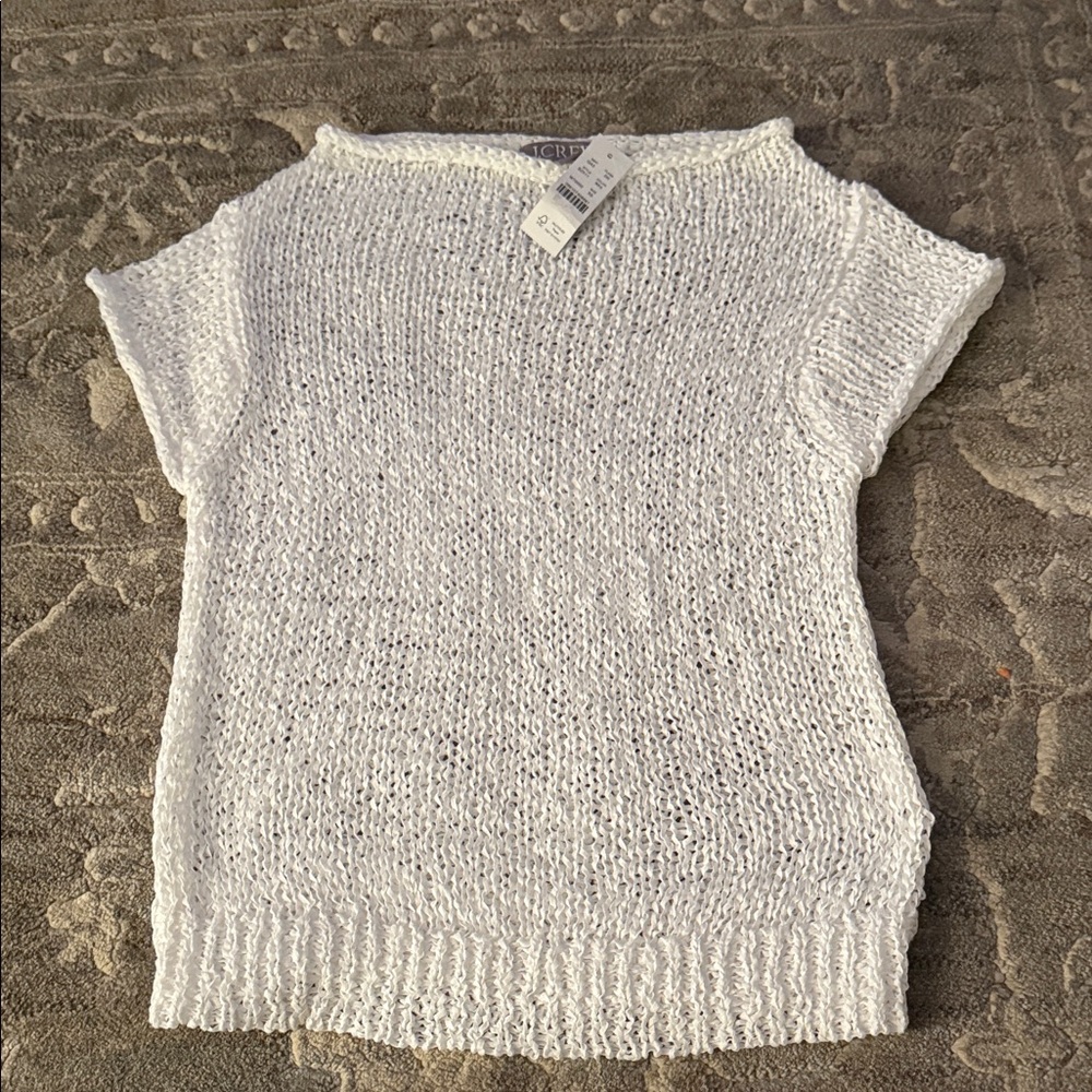 J. Crew Women's White Knit Sweater